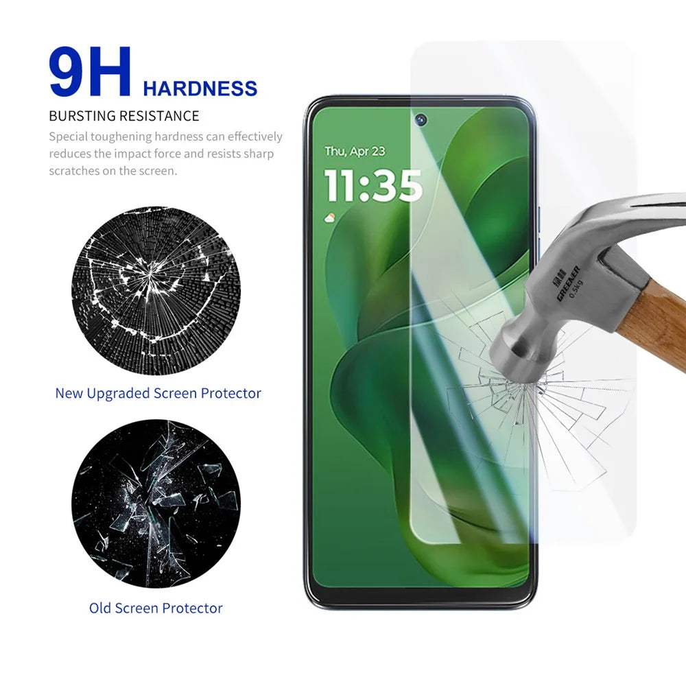 RURIHAI 10Pcs For Motorola Moto G Power (2025) Screen Protector 0.26mm 2.5D High Aluminium Silicon Glass Film - 4
