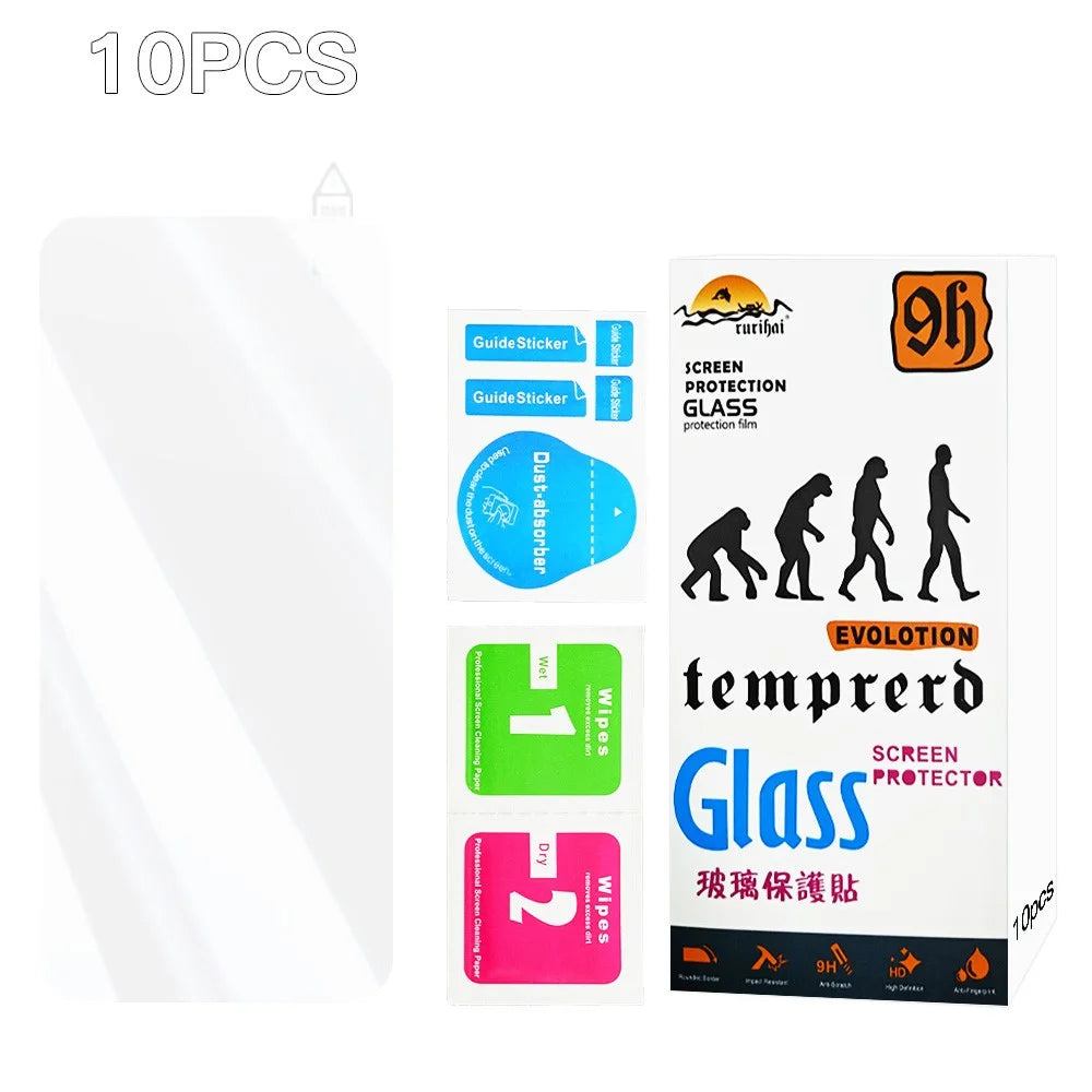 RURIHAI 10Pcs For Motorola Moto G Power (2025) Screen Protector 0.26mm 2.5D High Aluminium Silicon Glass Film - 7