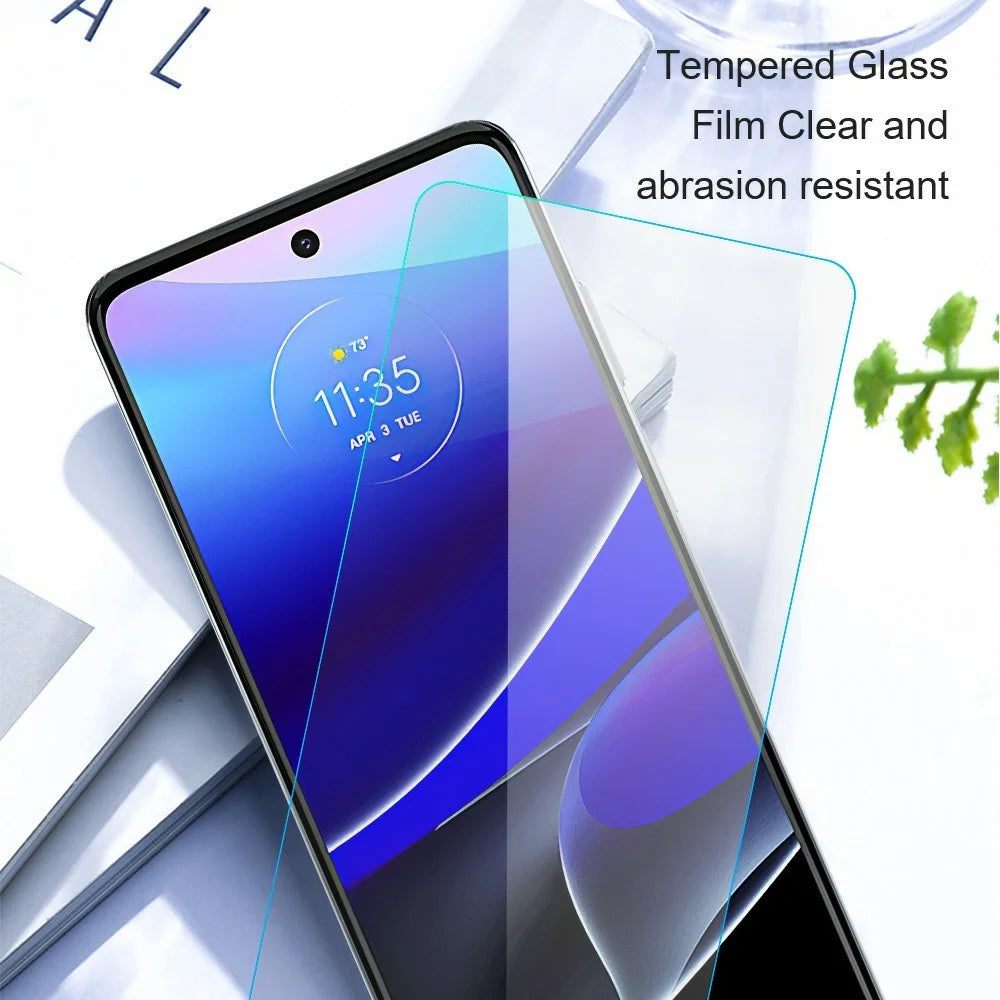 AMORUS For Motorola Moto G56 5G Front Screen Protector 2.5D Arc Edge 9H High Aluminum-Silicon Glass Film - 4