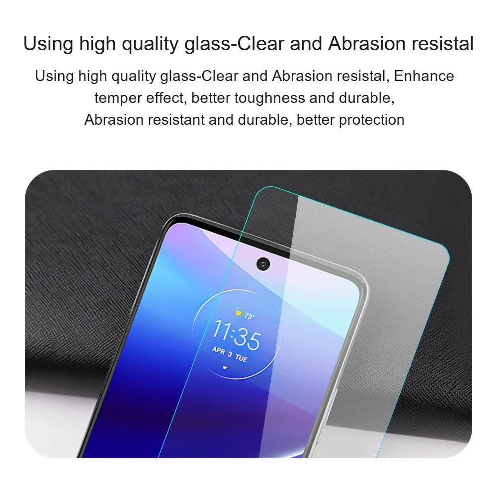 AMORUS For Motorola Moto G56 5G Front Screen Protector 2.5D Arc Edge 9H High Aluminum-Silicon Glass Film - 7