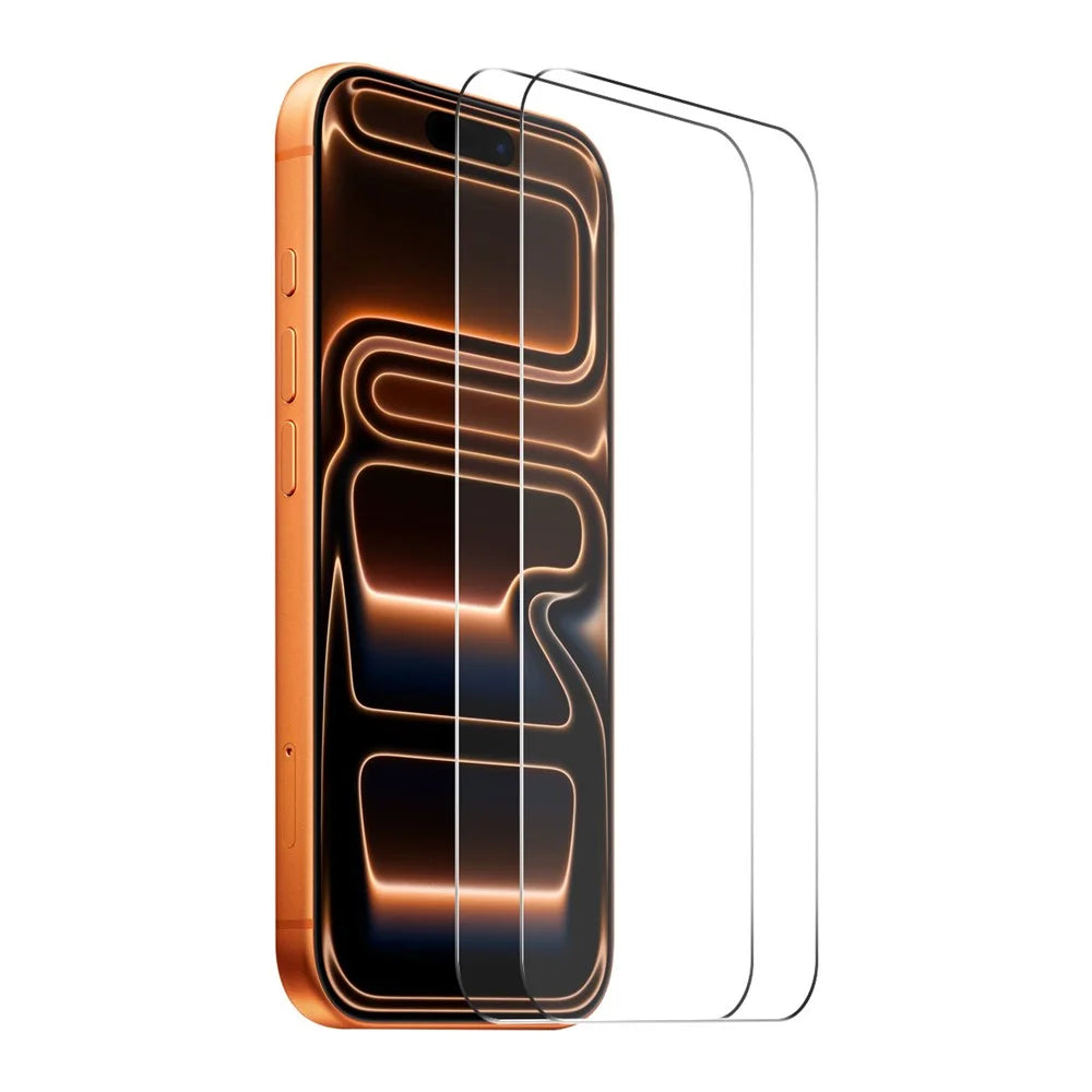 ENKAY HAT PRINCE 2Pcs For iPhone 18 Pro / 17 Pro Screen Protector Thick Adhesive 9H Arc Edges High Aluminium-Silicon Glass Film - 1
