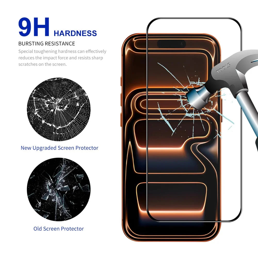 ENKAY HAT PRINCE 2Pcs For iPhone 18 Pro / 17 Pro Screen Protector Thick Adhesive 0.26mm 2.5D High Aluminium-Silicon Glass Film - 3