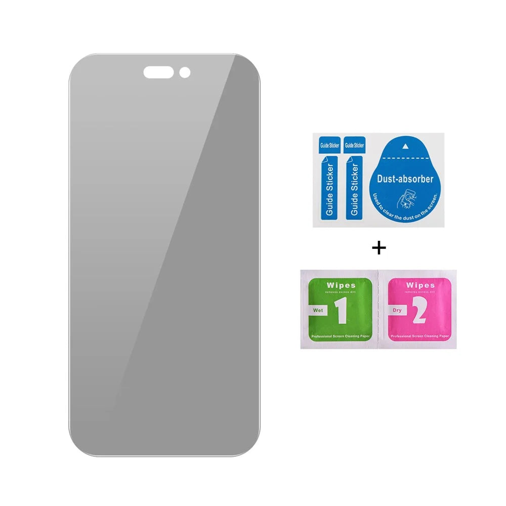 JUNSUNMAY 25Pcs For iPhone 16 Pro Max Anti-Spy Tempered Glass Screen Protector Anti Drop HD Clear Film - 4