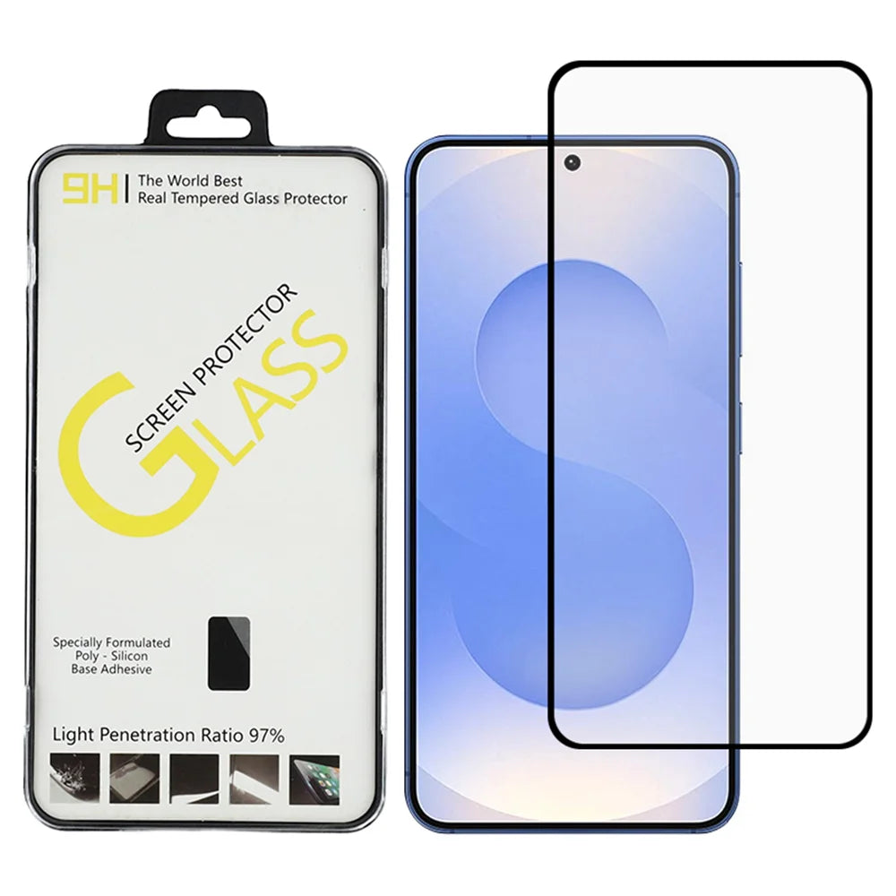 For Samsung Galaxy A55 5G Screen Protector Silk Printing Full Glue Crystal Clear Tempered Glass Film - Transparent - 1