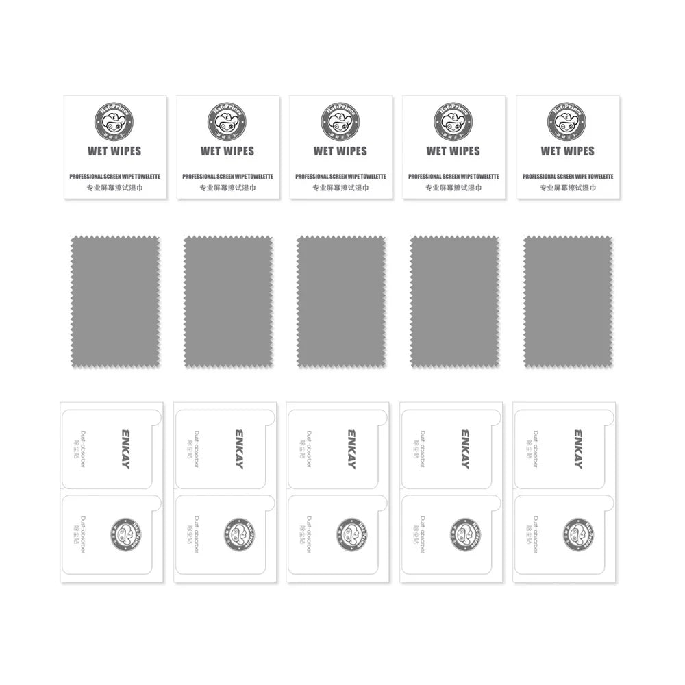 ENKAY HAT PRINCE For iPhone 18 Pro Max / 17 Pro Max 5Pcs Anti-Spy Film Anti-Glare Screen Protector Tempered Glass - Black - 7