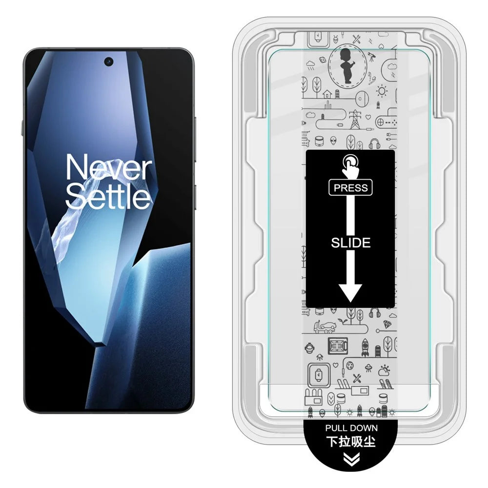 IMAK H Series Tempered Glass Screen Protector For OnePlus Ace 5 Pro 5G / Ace 5 5G / 13R 5G Easy Installation Film with Auto Dust-Remove Tool Kit (Fingerprint Unlock) - 2