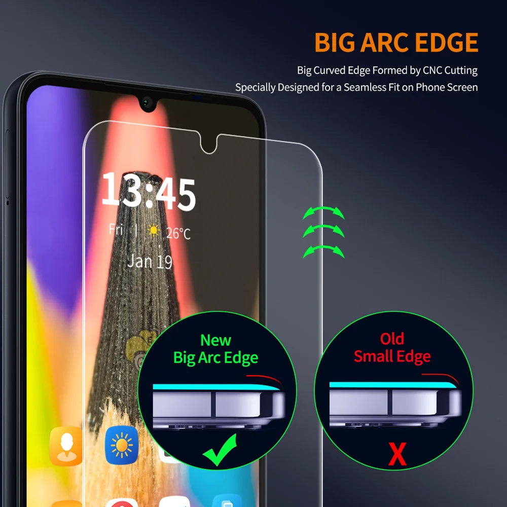 ENKAY HAT PRINCE For Samsung Galaxy A27 5G Screen Protector 9H Hardness High Aluminum-Silicon Glass Film - Transparent - 4