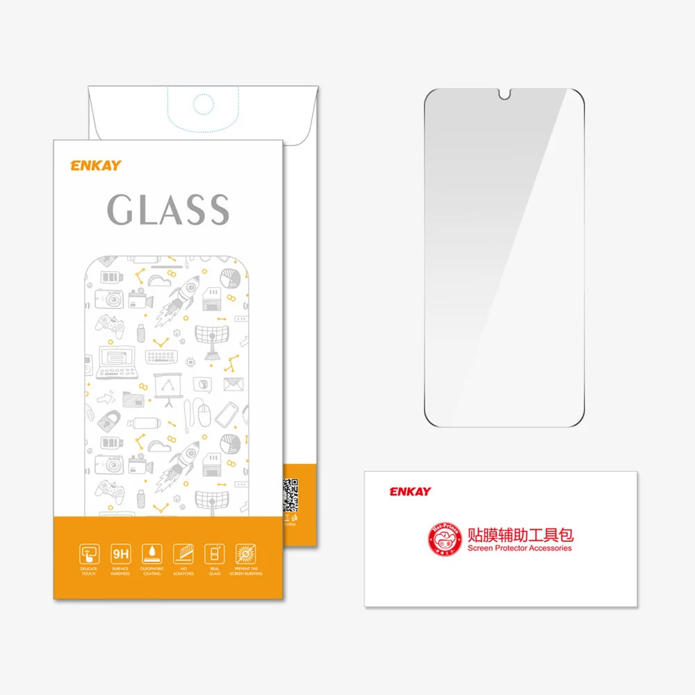 ENKAY HAT PRINCE For Samsung Galaxy A27 5G Screen Protector 9H Hardness High Aluminum-Silicon Glass Film - Transparent - 6