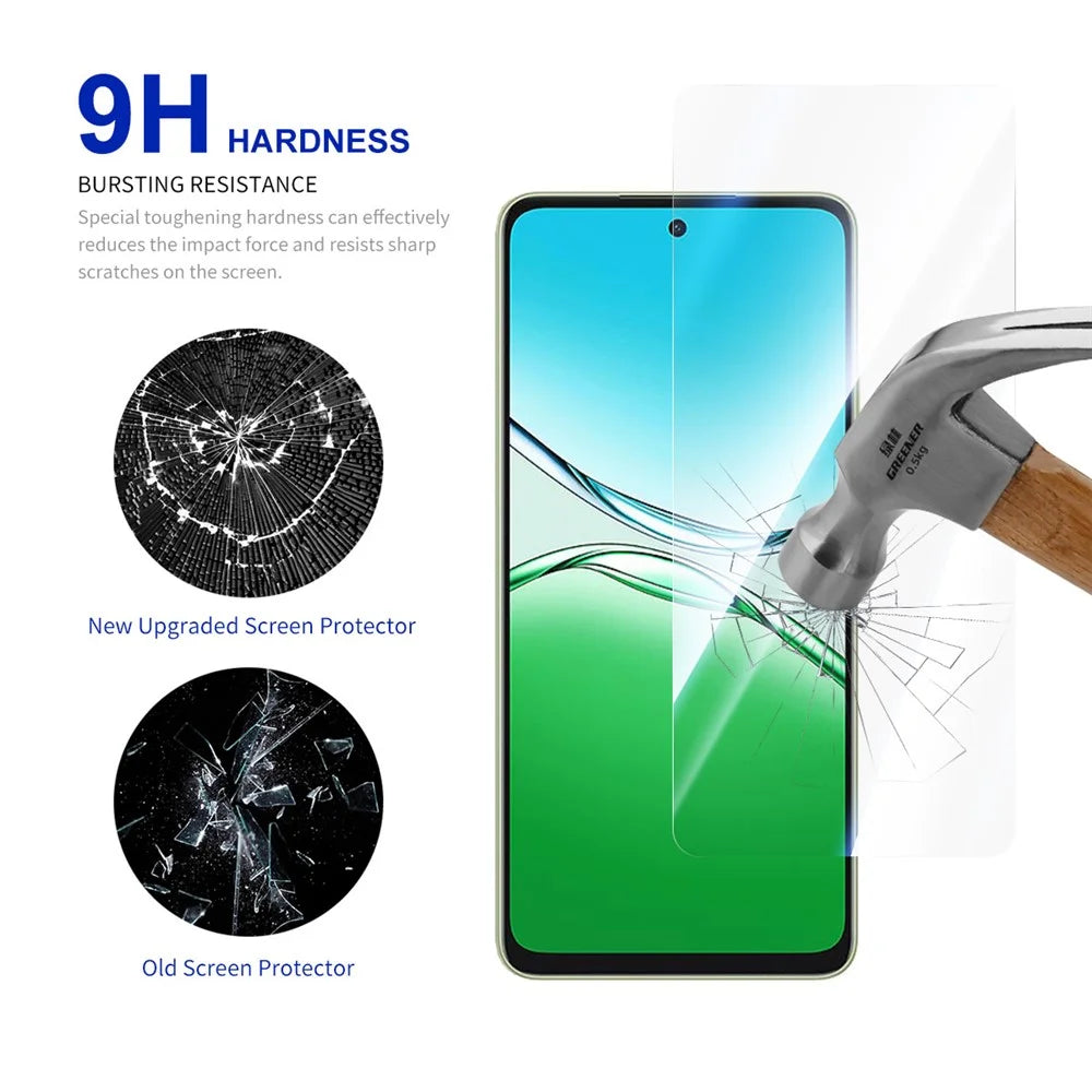 RURIHAI For Oppo A6 Energy / A6i Screen Protector 0.26mm 2.5D High Aluminium Silicon Glass Film - 3