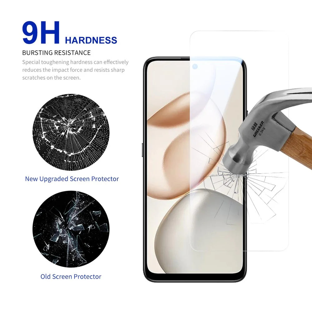 RURIHAI 10Pcs Screen Protector for Honor X7d 4G / X7d 5G / 400 Smart 5G / 400 Smart 4G 0.26mm 2.5D Full Glue High Aluminium Silicon Glass Film (NOT Complete Covering) - 3