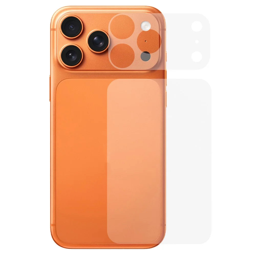 For iPhone 17 Pro Back Screen Protector Set with Camera Base Film Scratch-Resistant Anti-Explosion - 1