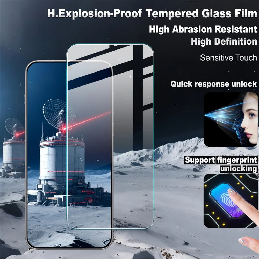 IMAK H Series For vivo X300 Pro 5G Screen Protector Tempered Glass HD Clear Film (NOT Complete Covering) (Fingerprint Unlock) - 2