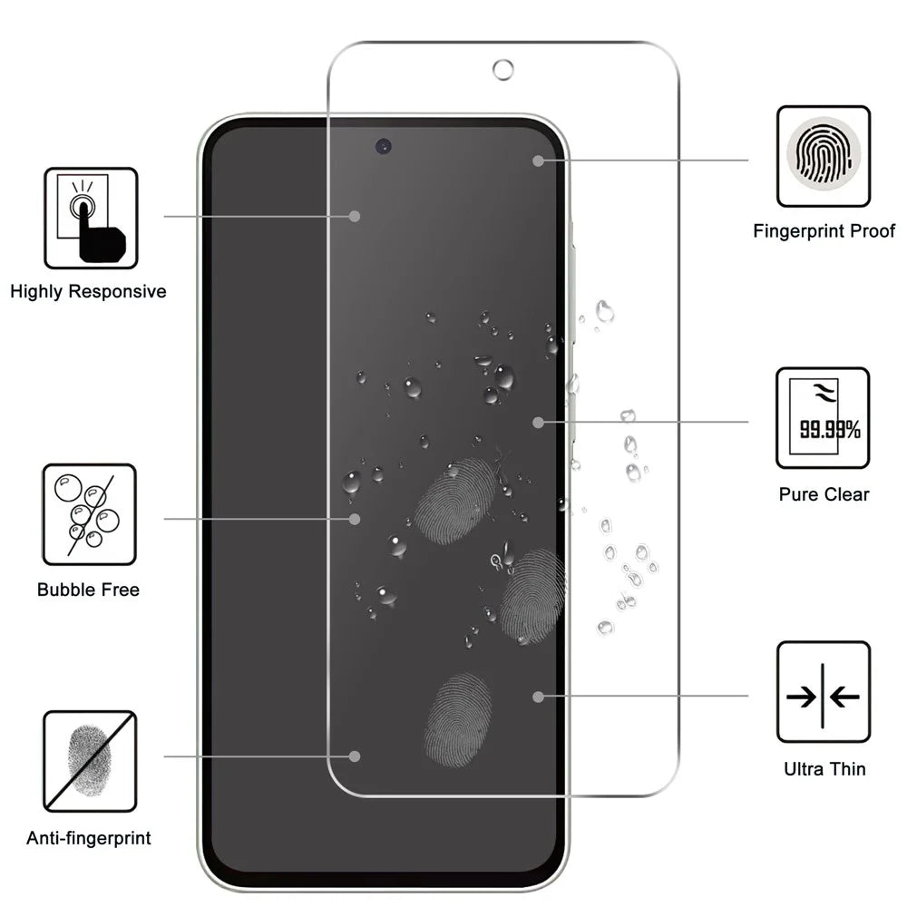 For Samsung Galaxy A57 5G Screen Protector 2.5D HD Tempered Glass Film (Not Complete Coverage) - 2