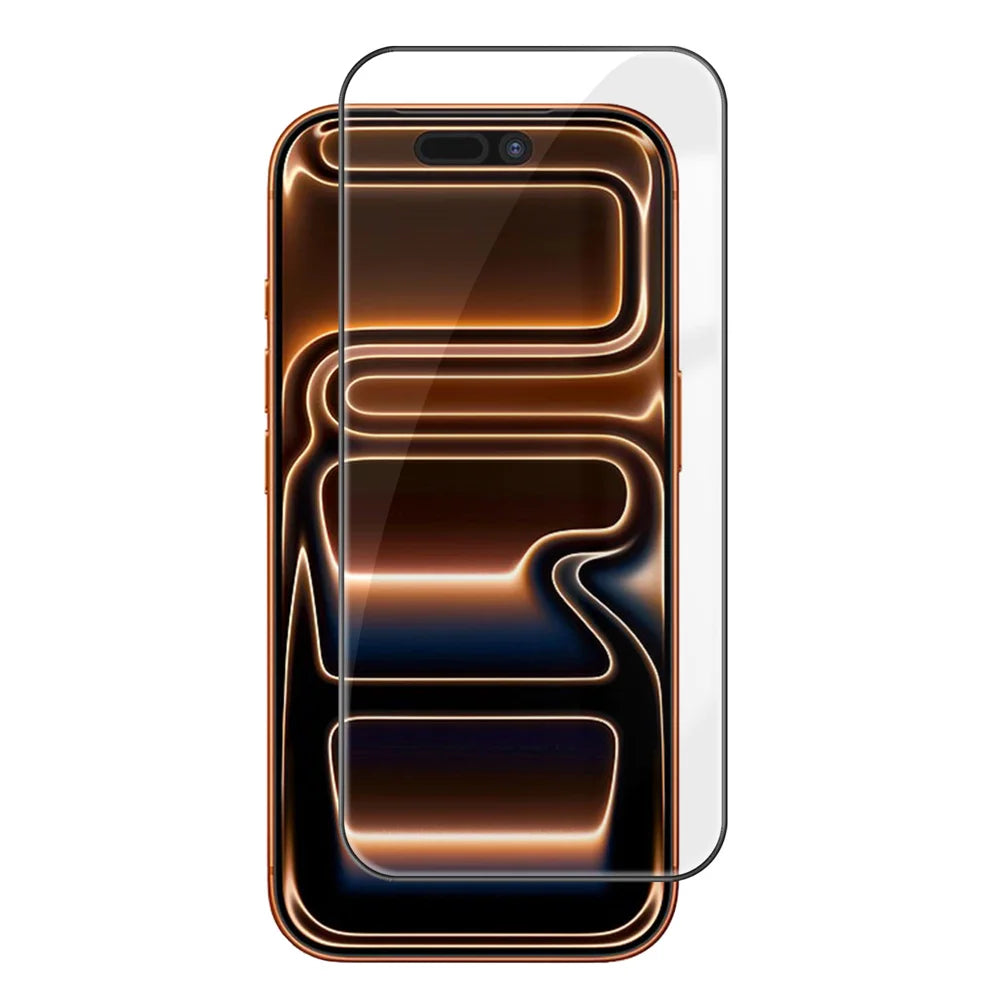 For iPhone 18 Pro Max / 17 Pro Max HD Full Screen Protector Silk Printing Black Edge High Aluminium-silicon Glass Film - As Shown - 1