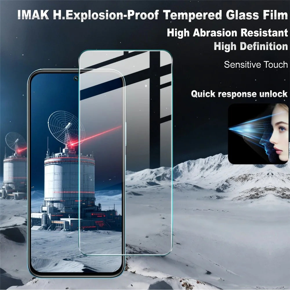 IMAK H Series Tempered Glass For Realme C85 5G / 15x (India) 5G Screen Protector Shatter-Proof Protection (Not Complete Coverage) - 2