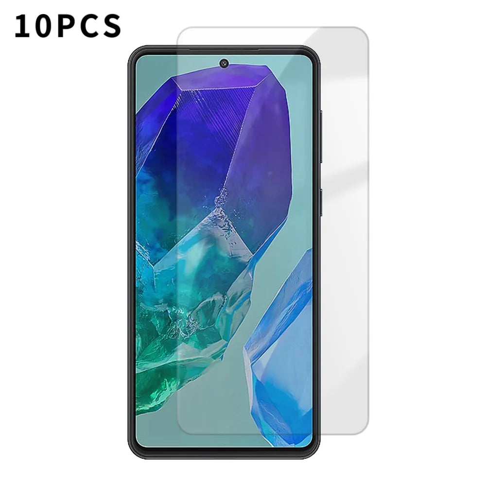 For Samsung Galaxy M55 5G 10Pcs HD Screen Protector High Aluminium-silicon Anti-fingerprint Tempered Glass Film (Not Complete Covering) - As Shown - 1