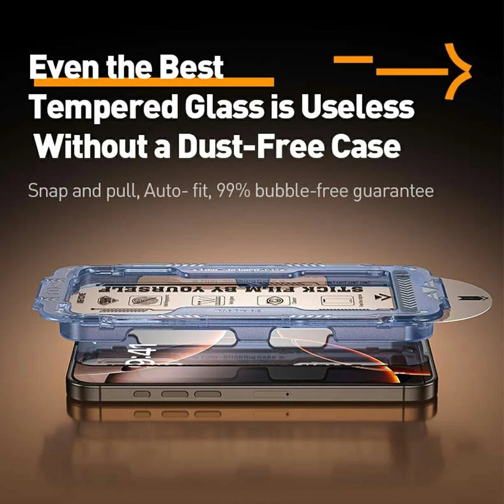 WEKOME WTP-117 For iPhone 17 Pro Max Screen Protector 6D Curved Ultra-Fine Edge AR Matte Full Coverage Tempered Glass Film - Transparent - 6
