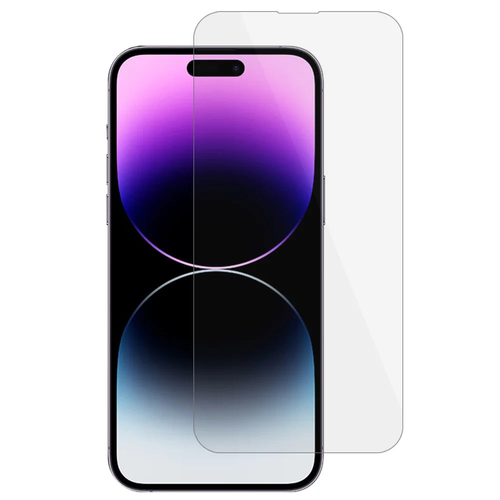 For iPhone 17 Screen Protector High Aluminum-Silicon Glass Film Full Glue HD Clarity 0.25 Arc Edge (NOT Complete Covering) - Transparent - 1