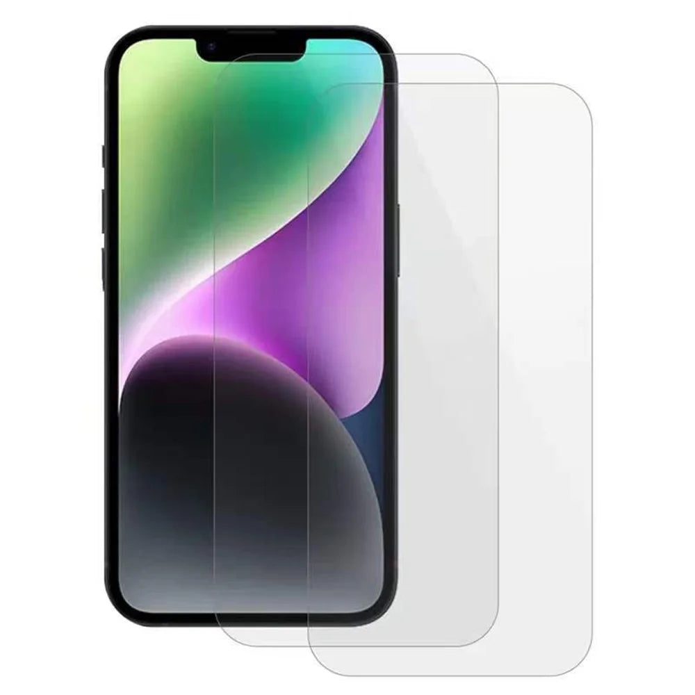 For iPhone 13 Pro Max 2Pcs / Set Screen Protector 2.5D Arc Edge Anti-scratch Tempered Glass Film (NOT Complete Covering) - Transparent - 1