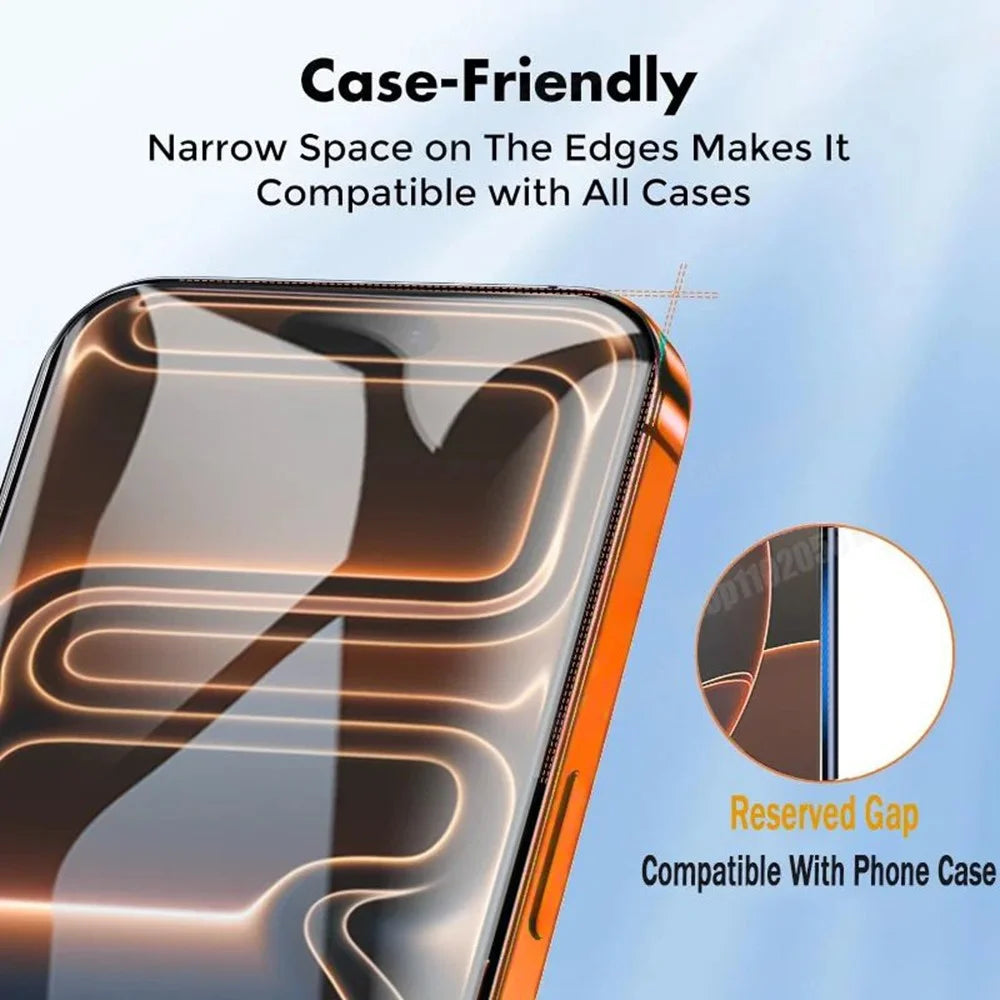 10Pcs For iPhone 18 Pro Max / 17 Pro Max Tempered Glass 3D Full Coverage 300CC Edgeless Anti Static Screen Protector - Transparent - 4