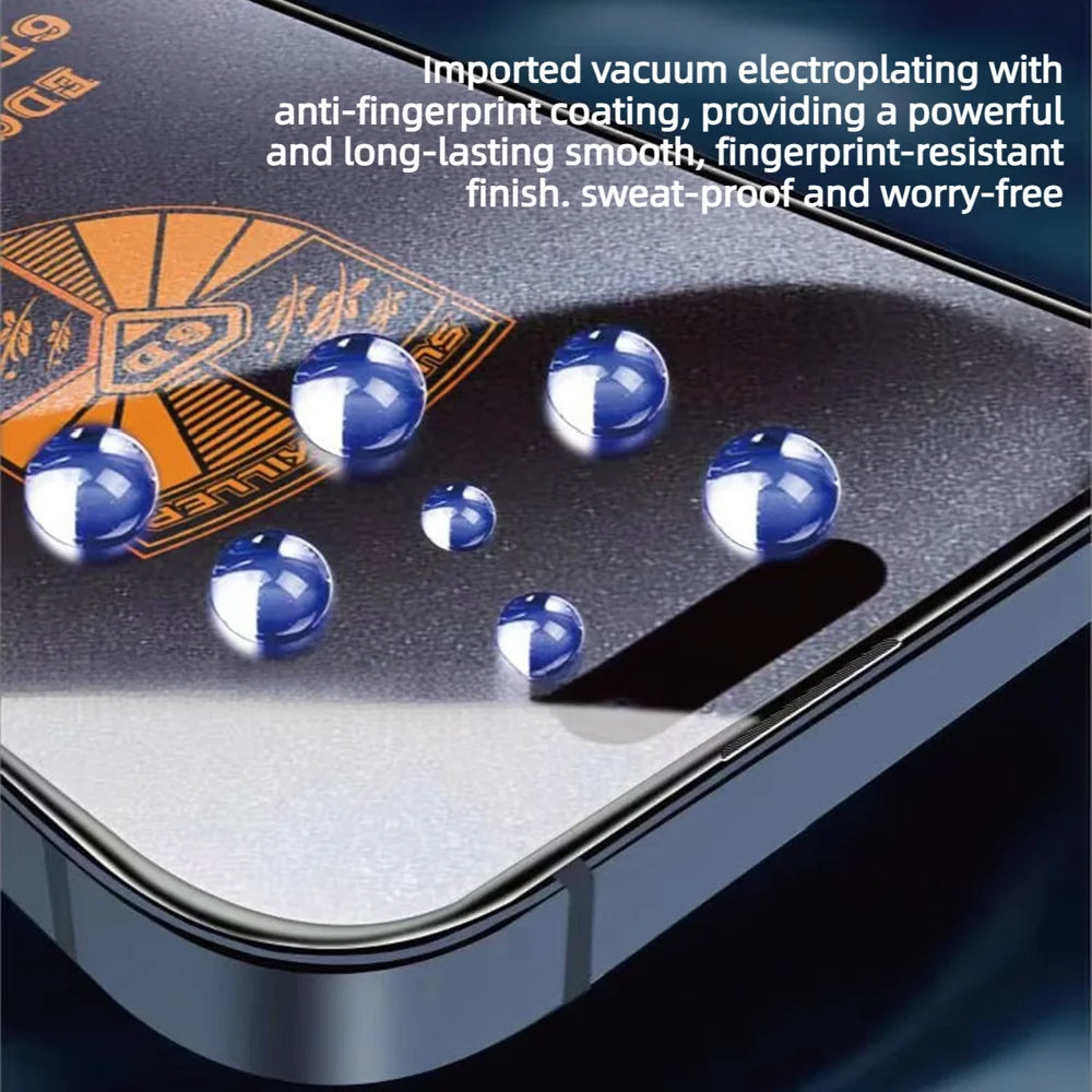 For iPhone 14 RINBO 10Pcs HD Full Coverage Tempered Glass 200CC Silk Printing Anti-static Screen Protector - Transparent - 4