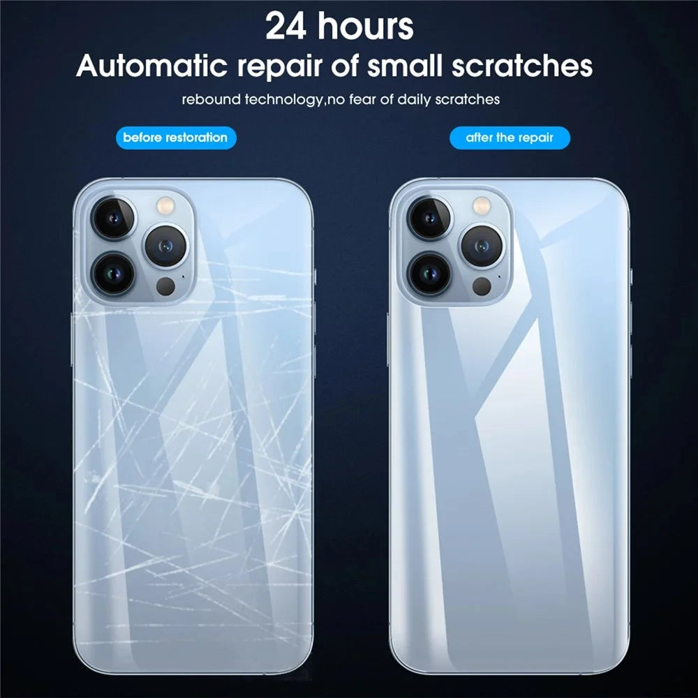 25Pcs For iPhone 17 Pro Max Back Screen Protector Full Coverage Matte TPU Hydrogel Film - 6