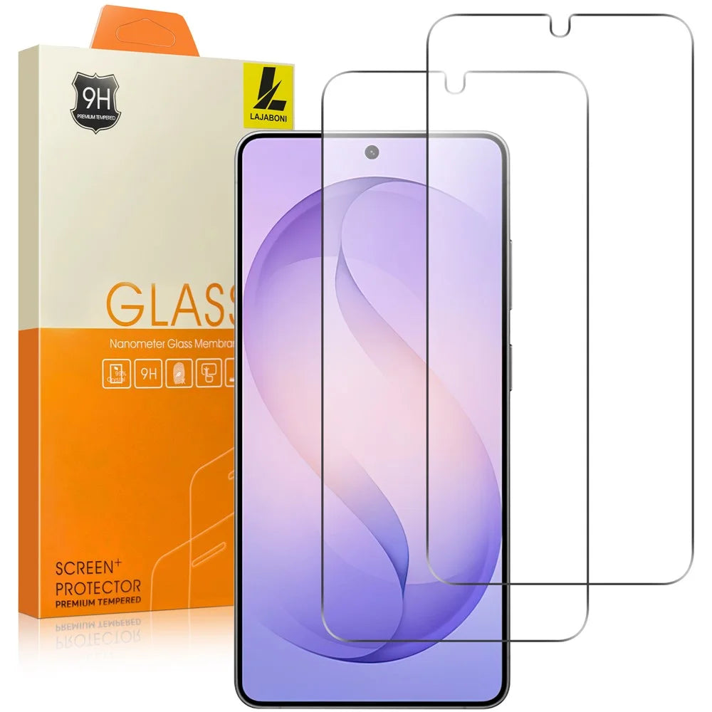 LAJABONI 2Pcs For Samsung Galaxy S22 5G HD Clear Screen Protector Anti-Explosion 2.5D Arc Edge Not Complete Covering Tempered Glass Screen Film - Transparent - 1