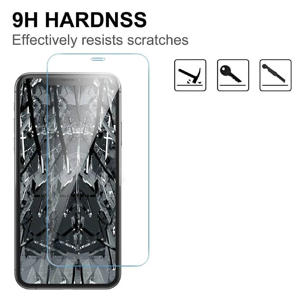 LAJABONI 2Pcs HD Clear Screen Protector For iPhone 12 / 12 Pro Anti-blue-ray Not Complete Covering Tempered Glass Screen Film - Transparent - 3