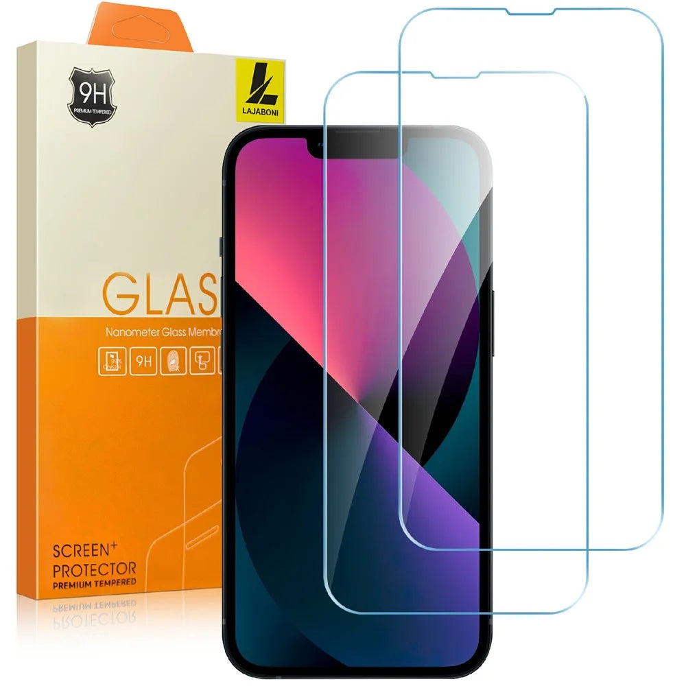 LAJABONI 2Pcs HD Clear Screen Protector For iPhone 16e / 17e Anti-blue-ray Not Complete Covering Tempered Glass Screen Film - Transparent - 1
