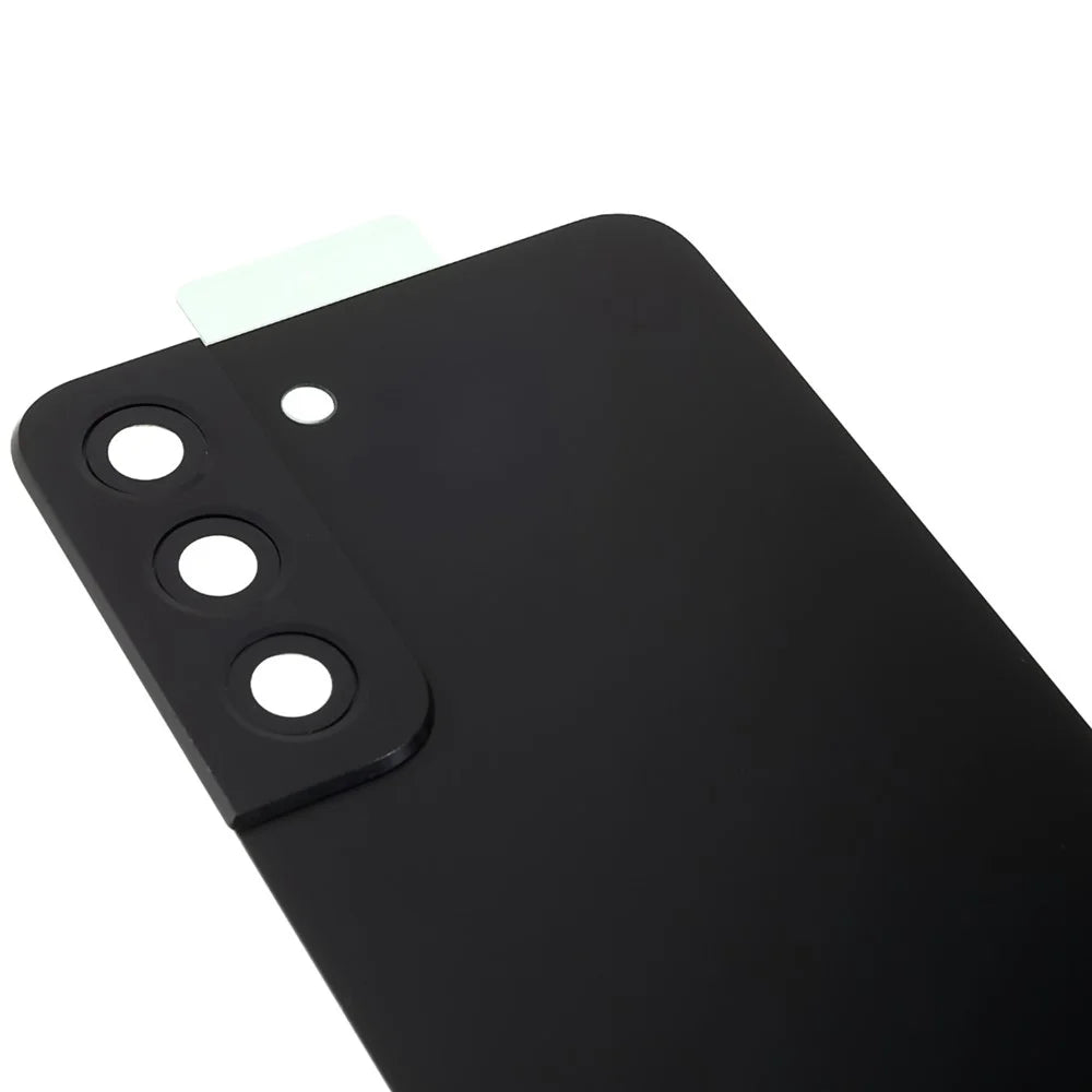 For Samsung Galaxy S22 5G S901 Battery Housing with Adhesive Sticker + Camera Lens Cover - Black - 5