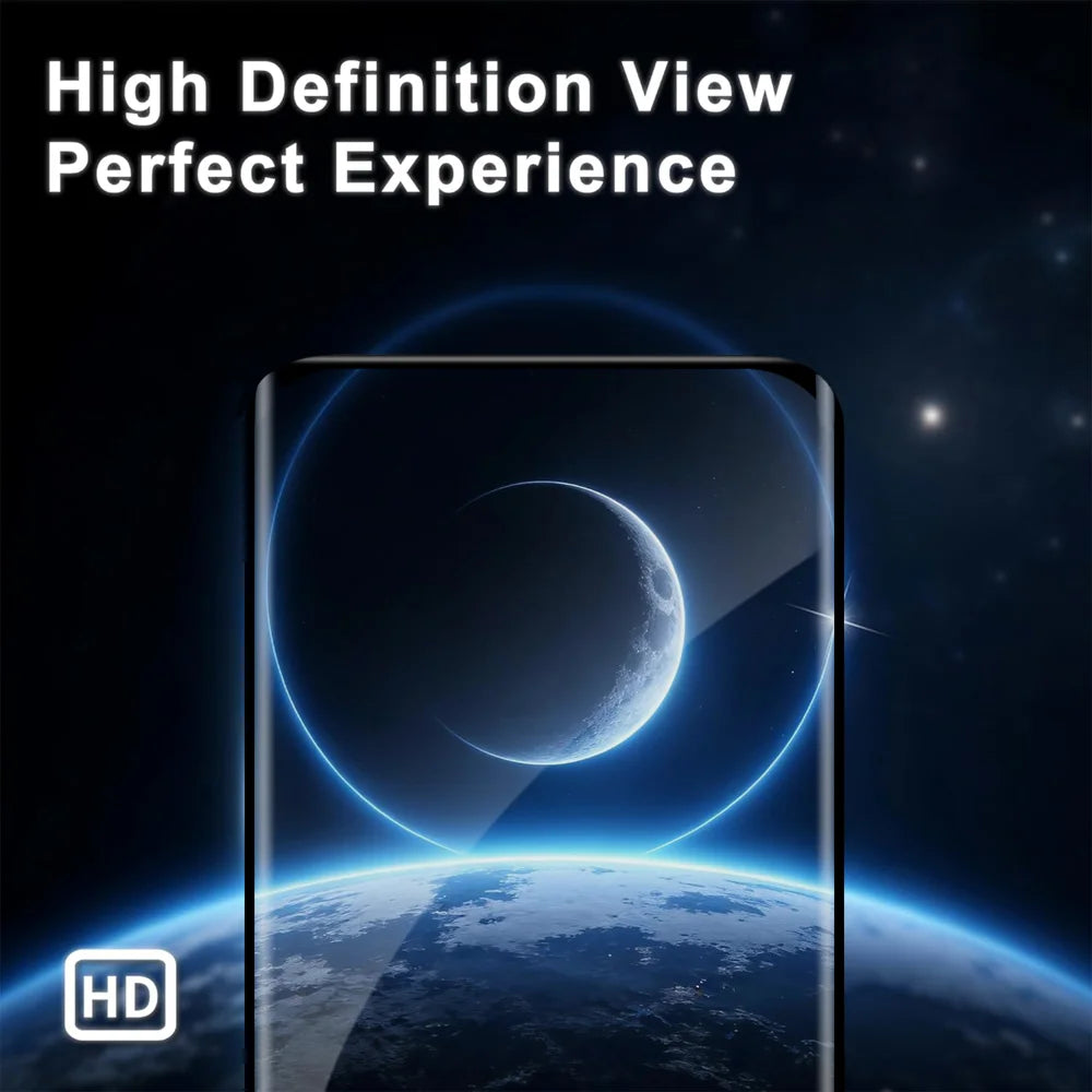 For Motorola Edge 50 Pro 5G Full Screen Protector Full Glue Curved Edges Anti-fingerprint Tempered Glass Film - Transparent - 2