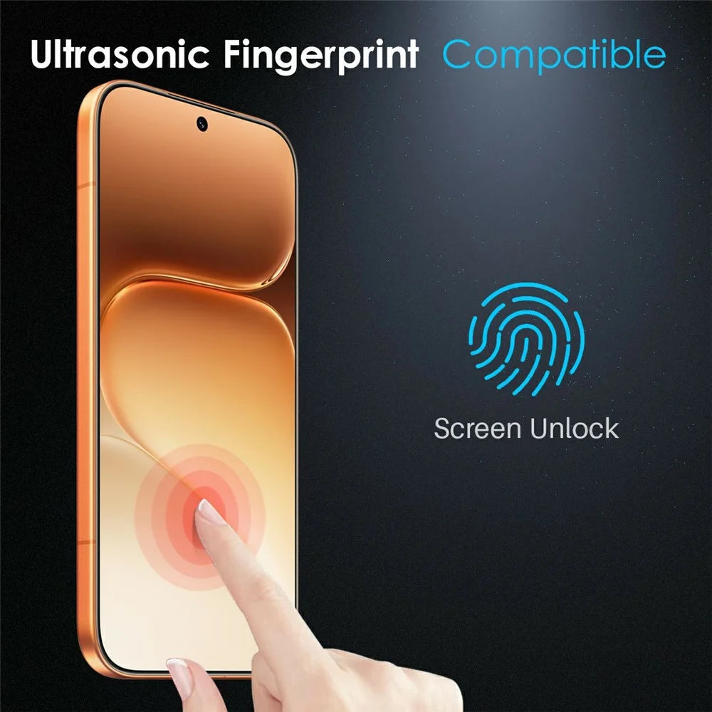 NORTHJO A++ For Honor 600 Pro 5G Screen Protector Tempered Glass 0.15mm 2.5D Film (Support Fingerprint Unlock) - Transparent - 4