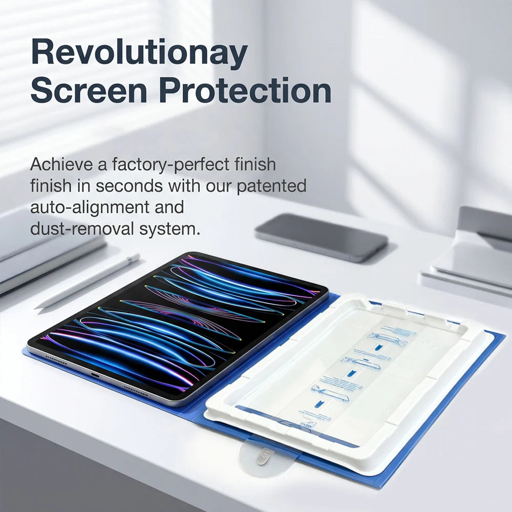 For iPad mini (2021) / iPad mini (2024) Screen Protector Ultra Clear Tempered Glass Film with Dust-Free Installation Tool - Transparent - 5