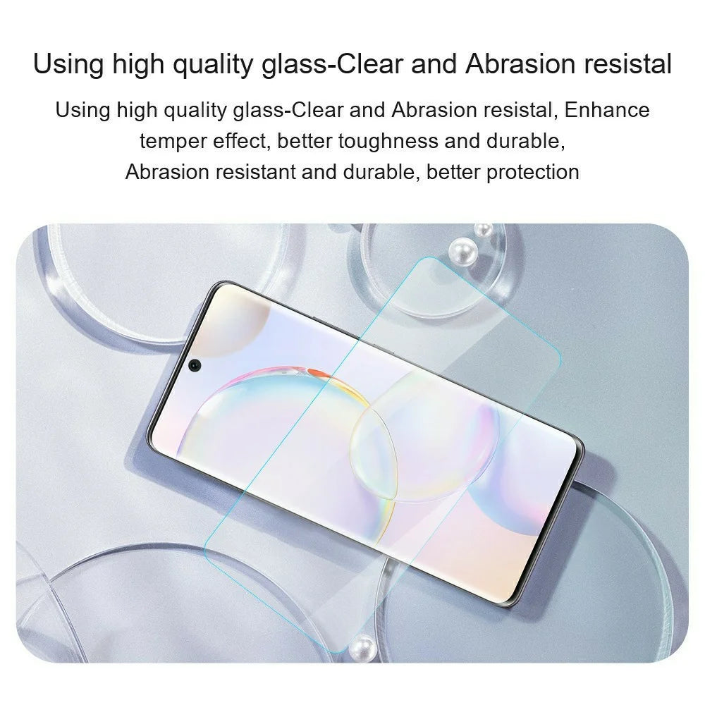 AMORUS for Honor 600 Smart 5G High Aluminum-silicon Glass Film 2.5D Arc Edge Screen Protector, NOT Complete Covering - Transparent - 6