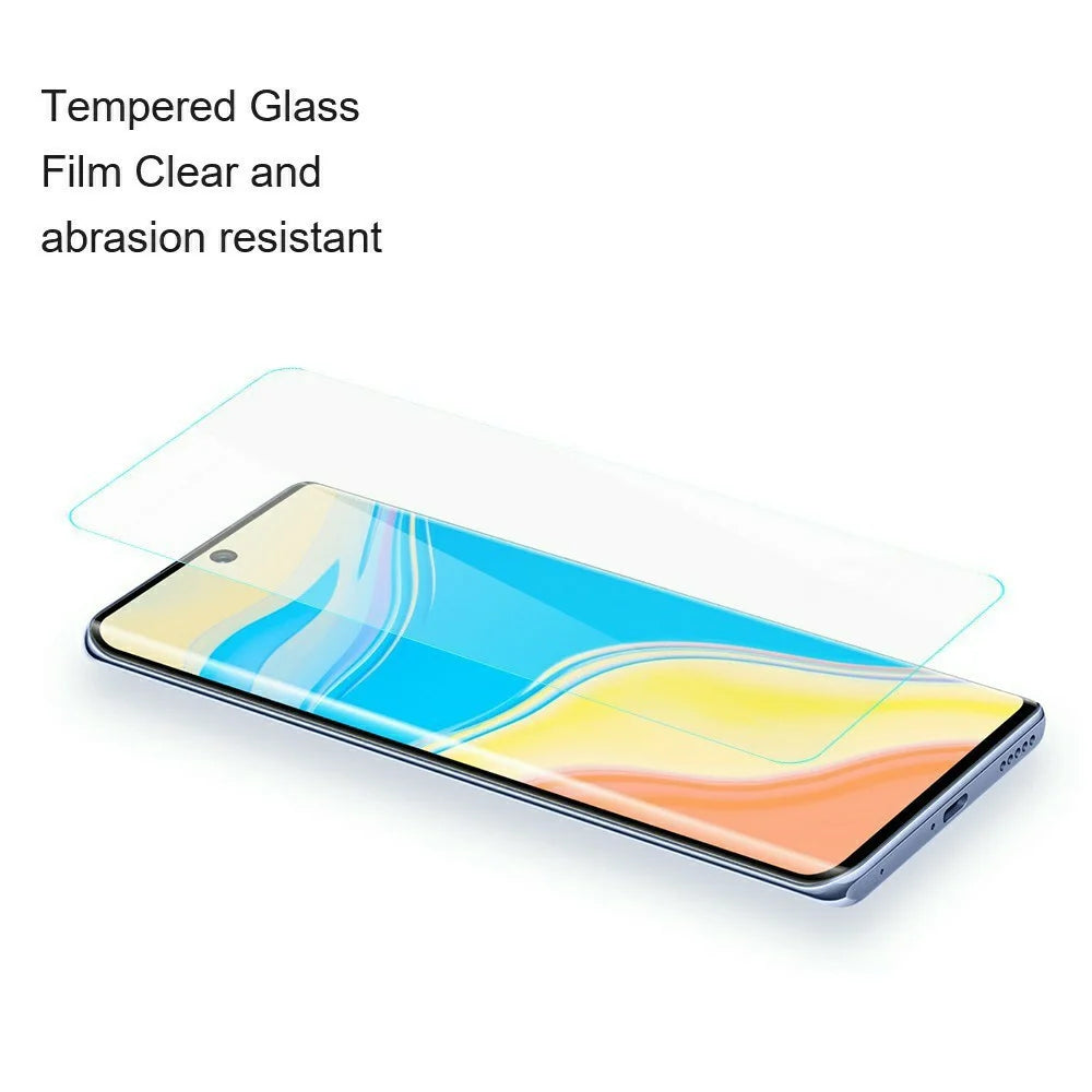 AMORUS for Honor 600 Smart 5G High Aluminum-silicon Glass Film 2.5D Arc Edge Screen Protector, NOT Complete Covering - Transparent - 7