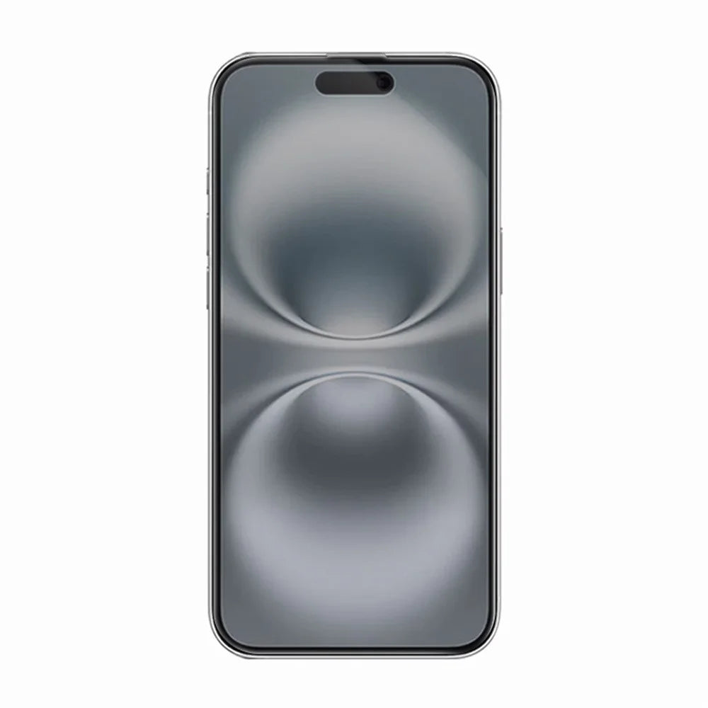 RURIHAI For iPhone 16 Plus / 15 Plus Privacy Screen Protector AR Anti-Reflective High Aluminium-Silicon Glass Film - Black - 2