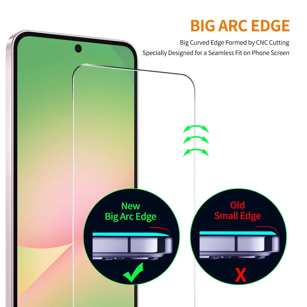 HAT PRINCE For Samsung Galaxy M47 5G ENKAY Screen Protector 9H Full Glue High Aluminum-Silicon Glass Film (NOT Complete Covering) - Transparent - 4