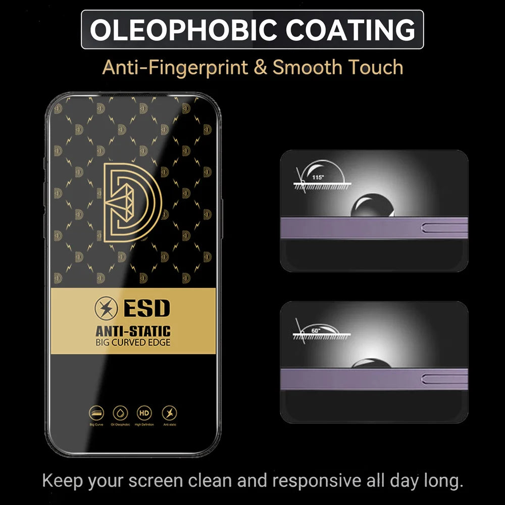 For Samsung Galaxy A36 5G 25Pcs Screen Protector Anti-static Silk Printing Medium Alumina Glass HD Clear Film - Transparent - 5