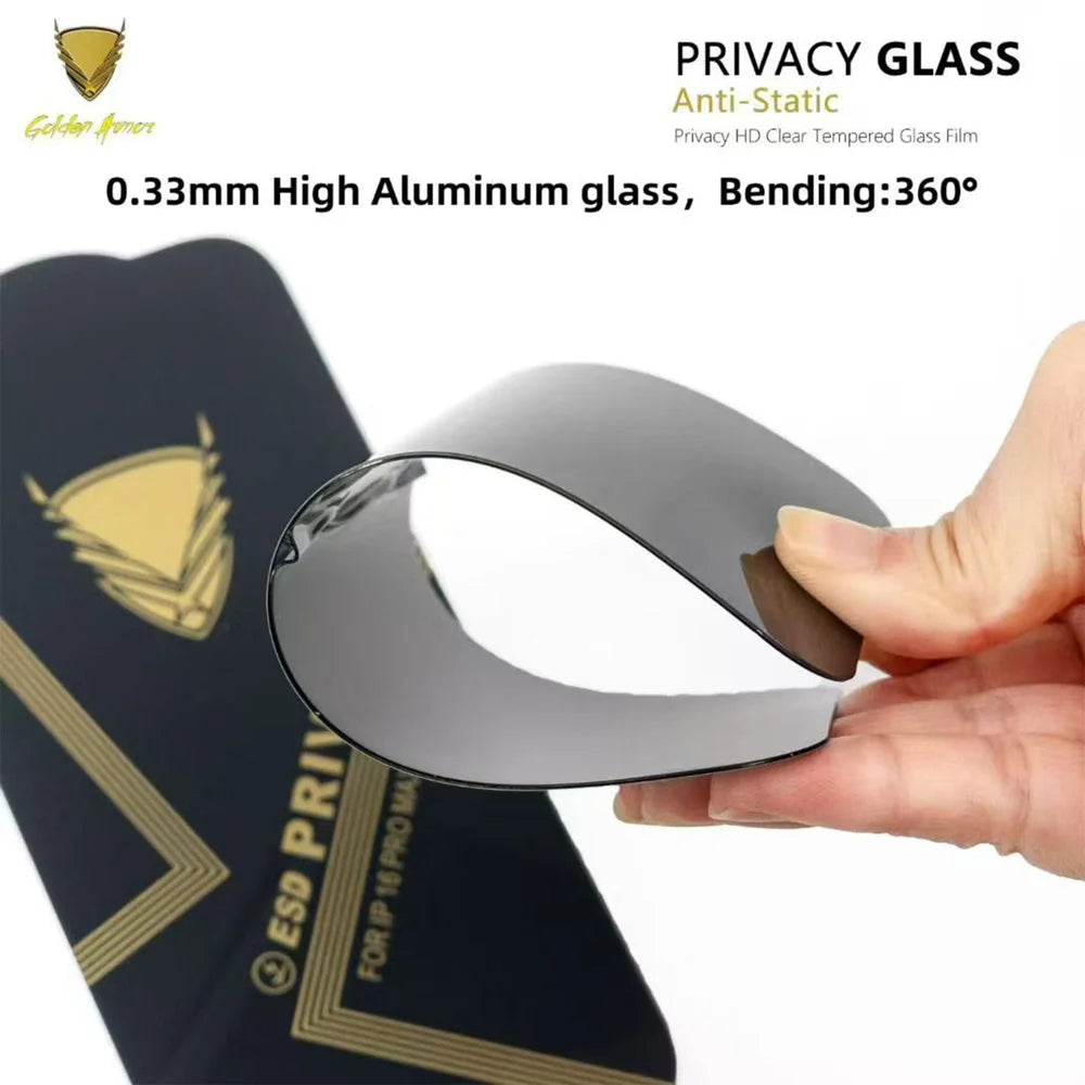 For Samsung Galaxy A35 5G 10Pcs Privacy Screen Protector 28° Anti-Spy Anti-Static High Aluminium-silicon Glass Film - Black - 6