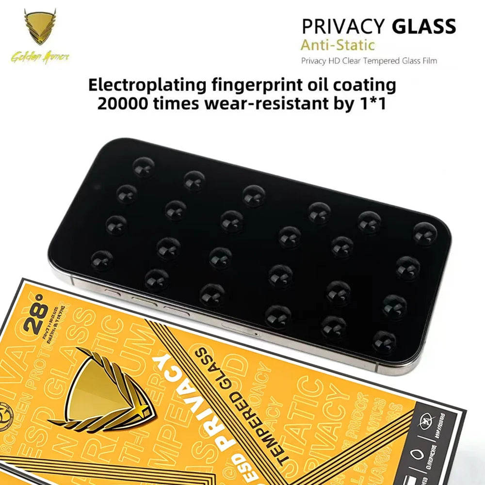 For Samsung Galaxy S24 10Pcs Privacy Screen Protector 28° Anti-Spy Anti-Static High Aluminium-silicon Glass Film - Black - 5