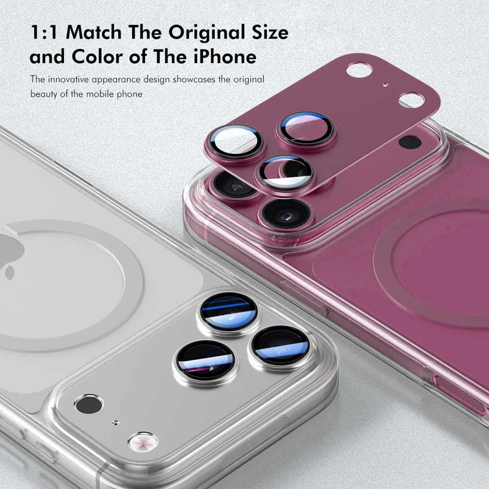 HAT PRINCE for iPhone 18 Pro Max ENKAY Camera Lens Protector Matte AR Metal + Tempered Glass Lens Film - Light Blue - 2