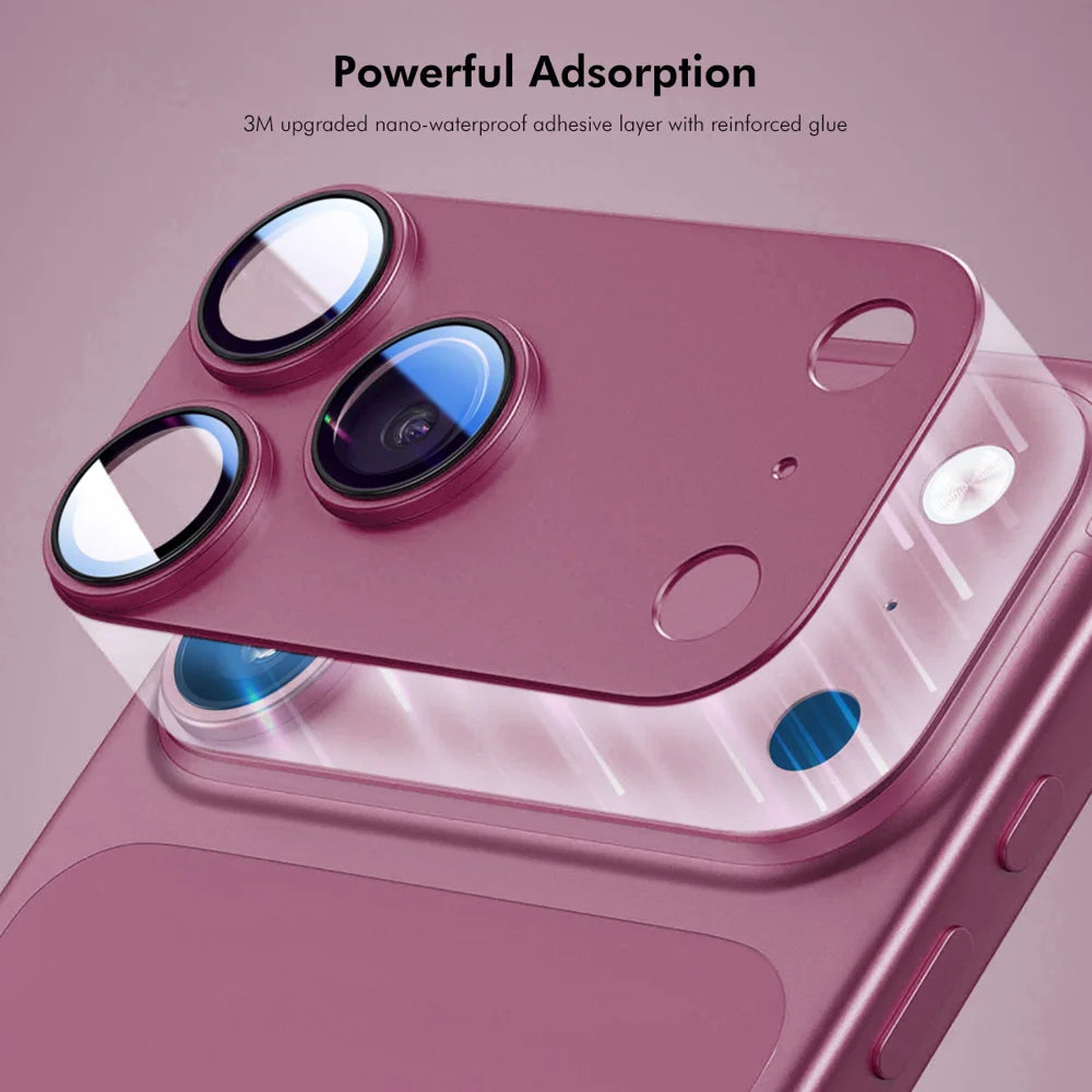 HAT PRINCE for iPhone 18 Pro Max ENKAY Camera Lens Protector Matte AR Metal + Tempered Glass Lens Film - Light Blue - 4