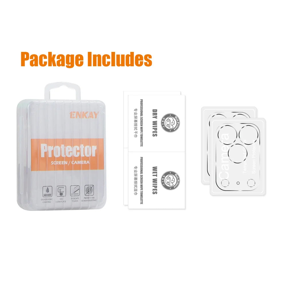 HAT PRINCE for iPhone 18 Pro Max 2Pcs Camera Lens Protector ENKAY Hat-Prince Integrated Tempered Glass Lens Film - Transparent - 5
