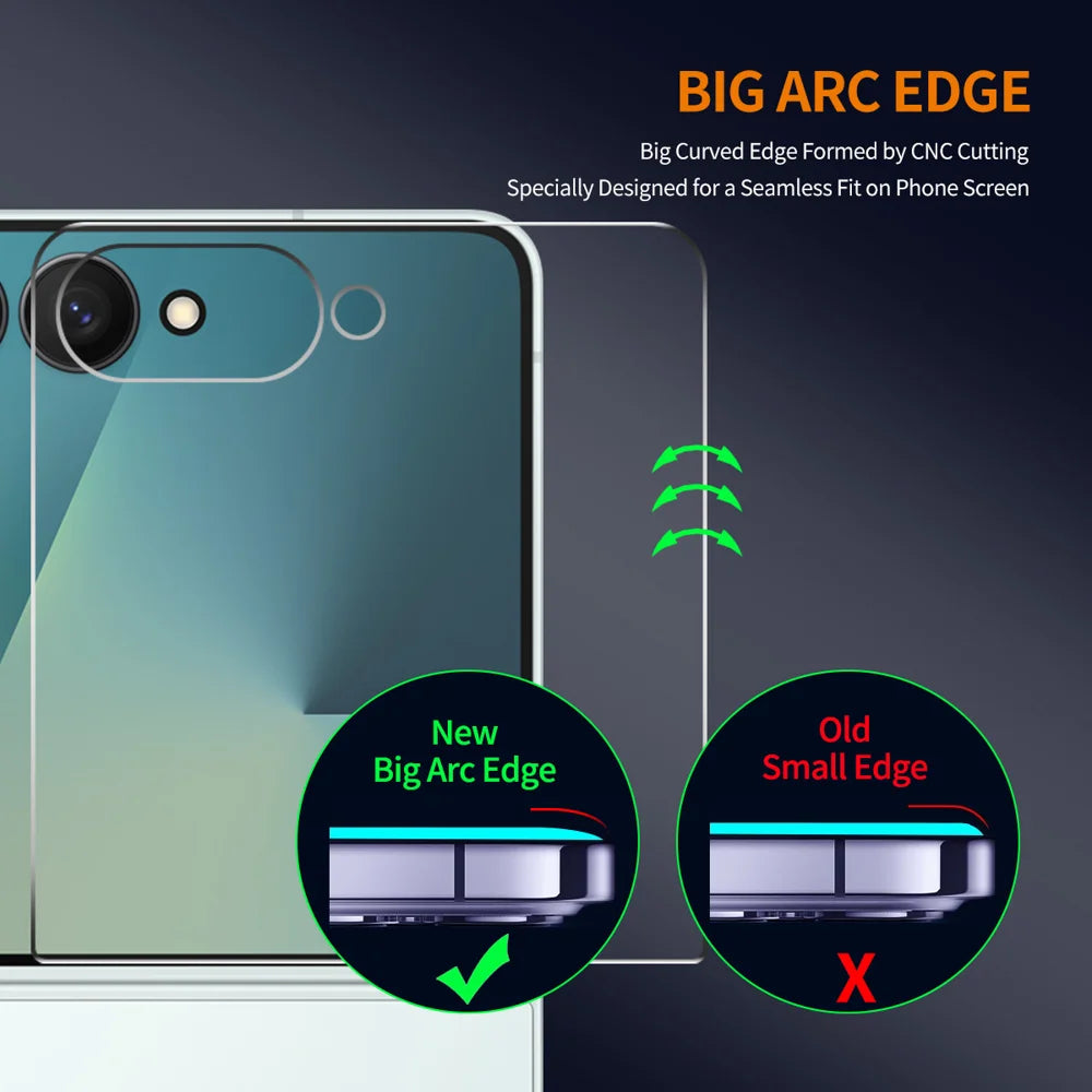 HAT PRINCE for Samsung Galaxy Z Flip8 ENKAY 10Pcs Screen Protector Anti-Fingerprint 9H Hardness Clear Film - Transparent - 4