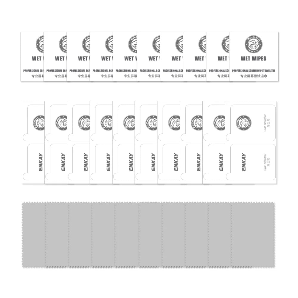 HAT PRINCE for Samsung Galaxy Z Flip8 ENKAY 10Pcs Screen Protector Anti-Fingerprint 9H Hardness Clear Film - Transparent - 6