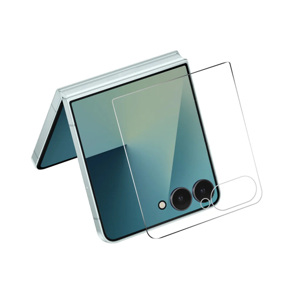 HAT PRINCE for Samsung Galaxy Z Flip8 ENKAY Screen Protector 9H Full Glue High Aluminum-Silicon Glass Film (NOT Complete Covering) - Transparent - 1