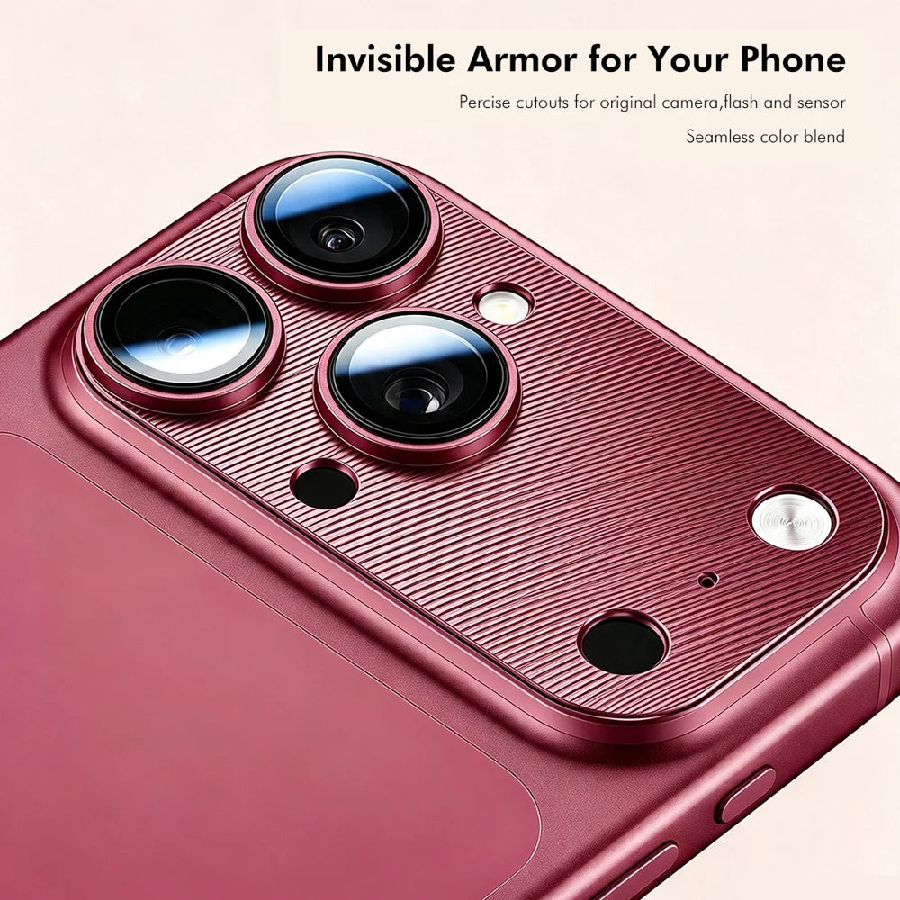 HAT PRINCE for iPhone 18 Pro Camera Lens Protector ENKAY Aluminium Alloy + Tempered Glass Lens Film - Black - 3