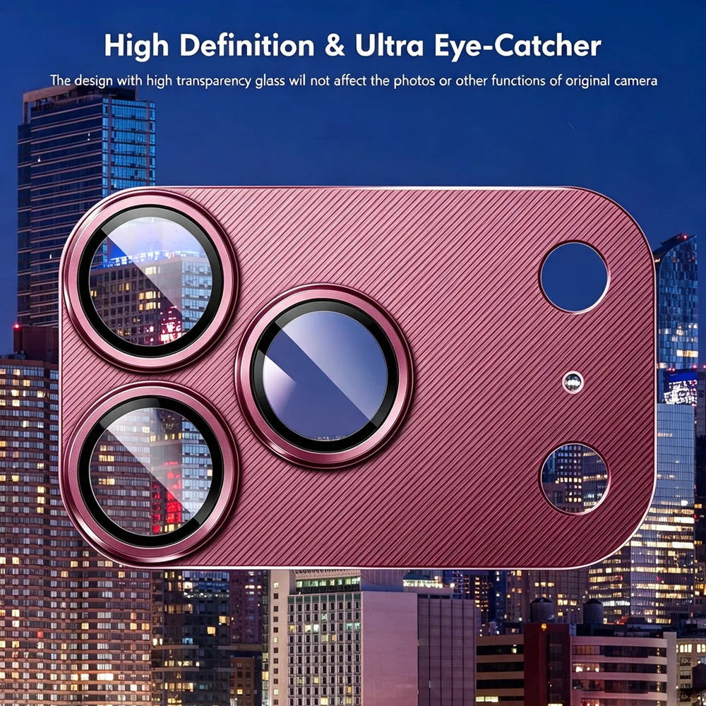 HAT PRINCE for iPhone 18 Pro Camera Lens Protector ENKAY Aluminium Alloy + Tempered Glass Lens Film - Black - 4