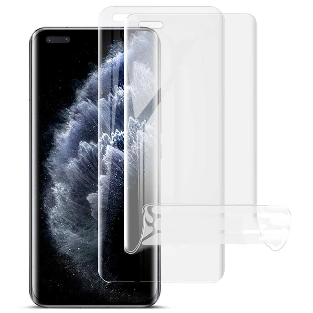 IMAK 2Pcs / Set Hydrogel Film III for Honor Magic5 Pro Phone Screen Protector Anti-scratch HD Clear TPU Film - 1