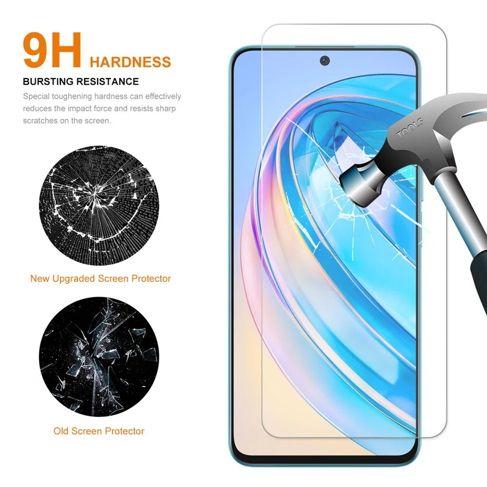 ENKAY HAT PRINCE for Honor X8a 4G Anti-explosion Screen Protector 0.26mm 9H 2.5D High Aluminium-silicon Glass Phone Screen Film - 2